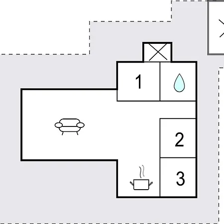 Casa de Férias Gorgeous In With Kitchen Sjolund